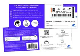 Sticker Suivi International carnet de 5