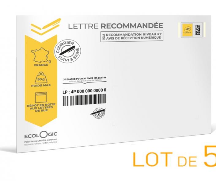Lettre recommandée pré-affranchie