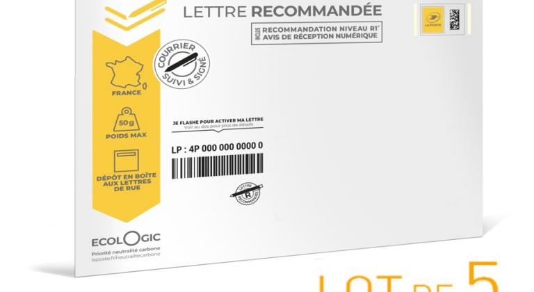 Lettre recommandée pré-affranchie